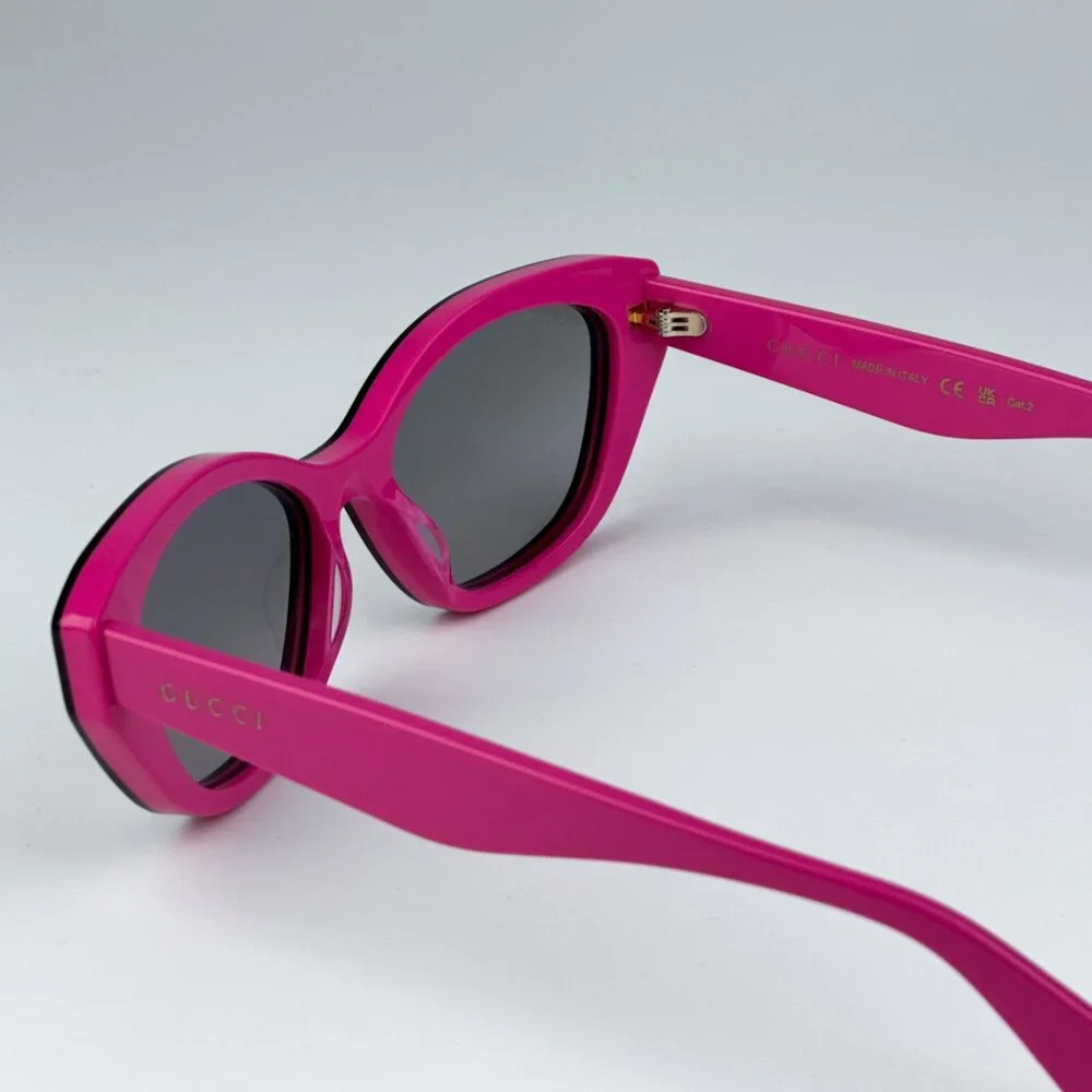 Gucci GG1638S 003 BRAND NEW Sunglasses Burgundy Fuchsia Red Mirrored Women